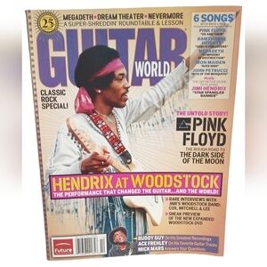 Magazine GUITAR WORLD Oct 2005 Hendrix at Woodstock Pink Floyd Megadeth Rock